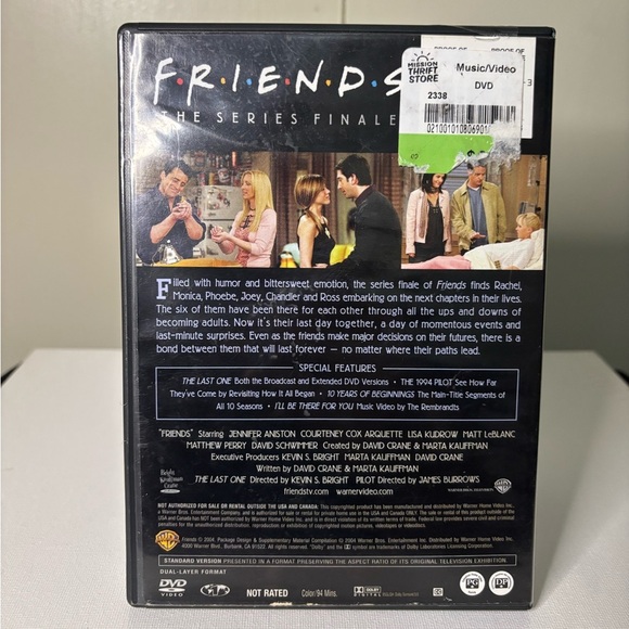 Friends Series Finale DVD - Picture 2 of 3